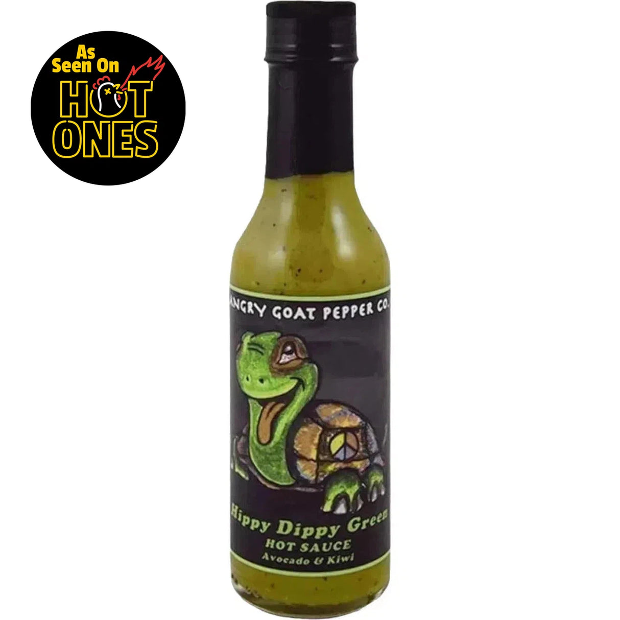 Angry Goat Pepper Co - Hippy Dippy Green Hot Sauce - As Seen on Hot Ones