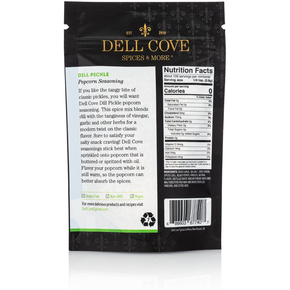 Dell Cove Spices & More Co. - Dill Pickle Popcorn Seasoning