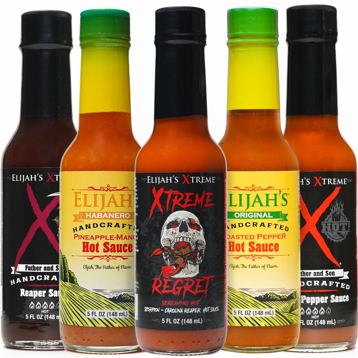 Elijah's Xtreme - 5 Pack Hot Sauce Gift Set | Elijah's Xtreme