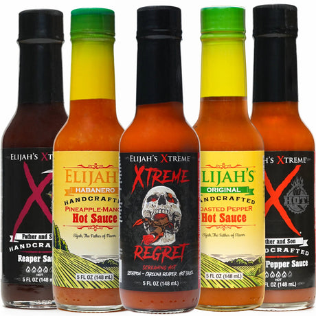 Elijah's Xtreme - 5 Pack Hot Sauce Gift Set | Elijah's Xtreme
