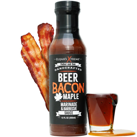 Elijah's Xtreme - Beer Bacon Maple BBQ Sauce & Marinade - 355ml
