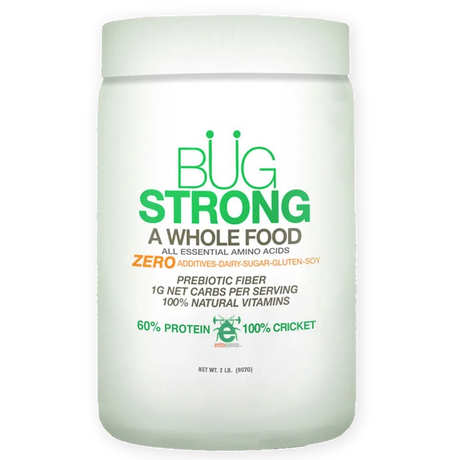 EntoLife Edible Insects - Crickets, Ants & Scorpions! - BUG STRONG PREBIOTIC PROTEIN POWDER