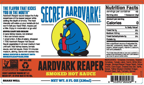 Secret Aardvark - Aardvark Reaper Smoked Hot Sauce