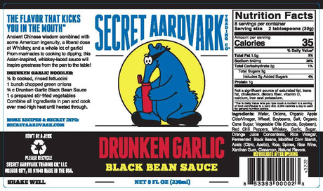 Secret Aardvark - Drunken Garlic Black Bean Sauce