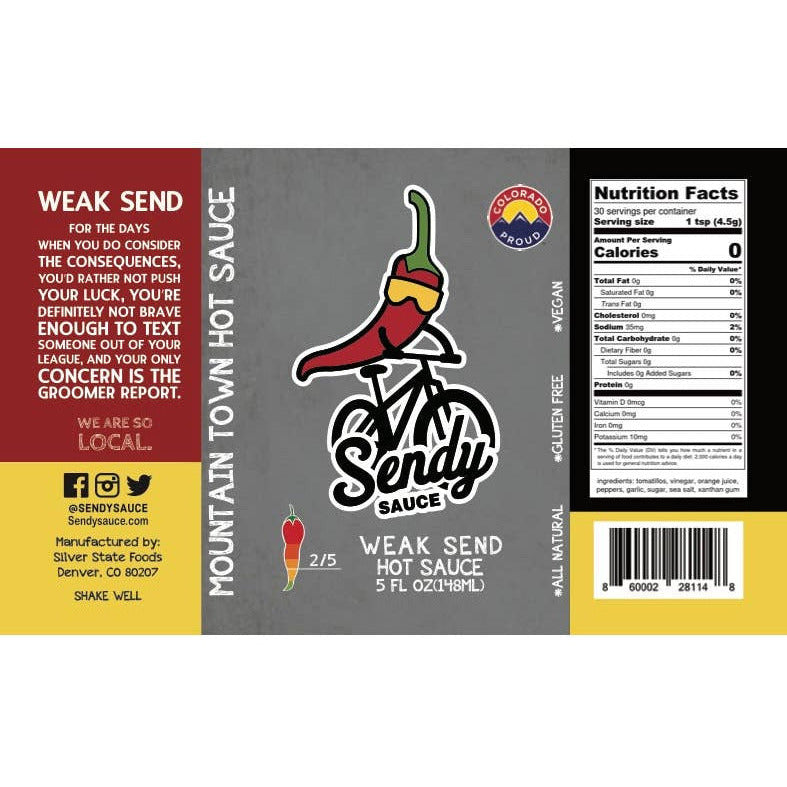 Sendy Sauce Hot Sauce - Weak