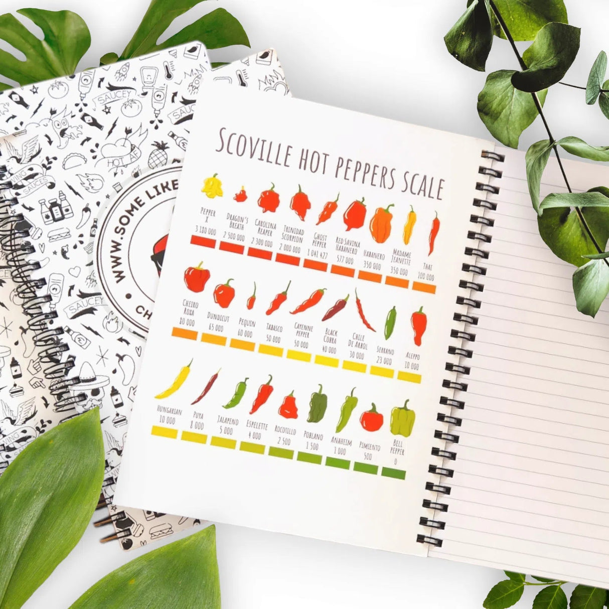 SomeLikeItHot.Shop Branded Notepad - A5 Lined Ring-bound Pad