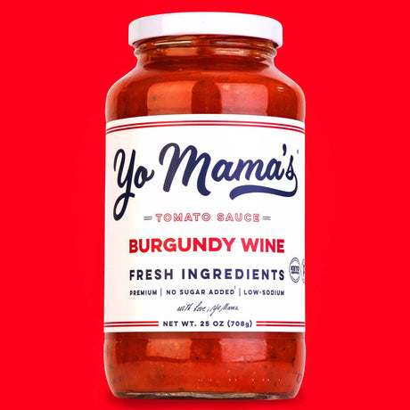 Yo Mama's - French Burgundy Wine - Tomato Pasta Sauce - Keto / Low Carb