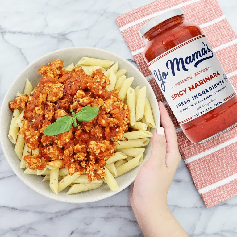 Yo Mama's - Spicy Marinara - Tomato Pasta Sauce - Keto / Low Carb