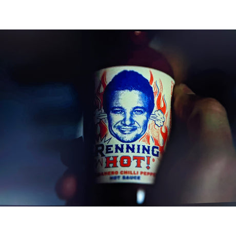 Jeremy Renner’s Small-Batch Hot Sauce - Renning Hot - Glass Onion