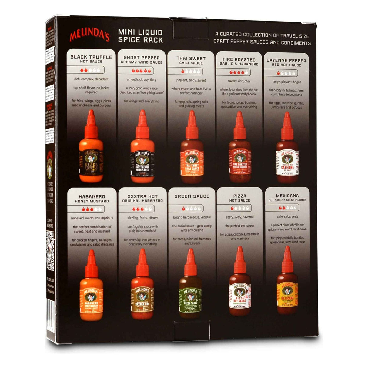 Melinda's - Mini Liquid Spice Rack (10 Pack)