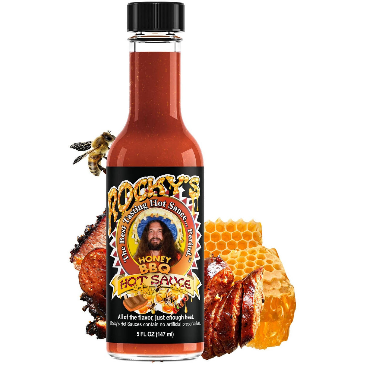 Rocky's Hot Sauce - Honey Bar-B-Que Hot Sauce