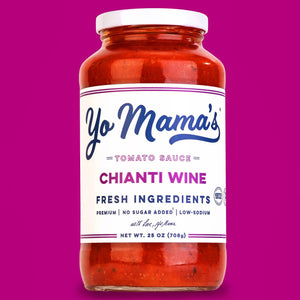 Yo Mama's - Divine Chianti Wine - Tomato Pasta Sauce - Keto / Low Carb