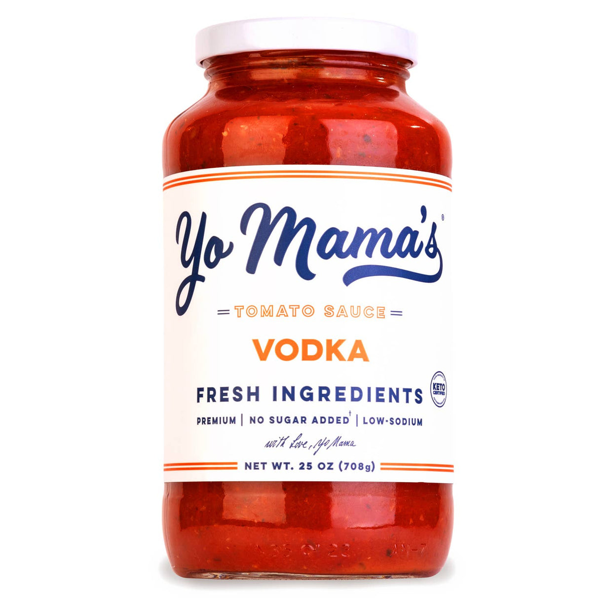 Yo Mama's - Vodka - Tomato Pasta Sauce - Keto / Low Carb